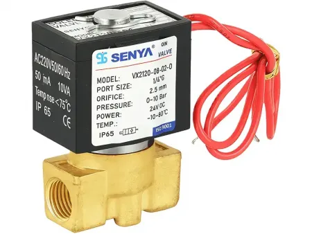 Serie VX2120  Válvula solenoide de latón de 2/2 vías