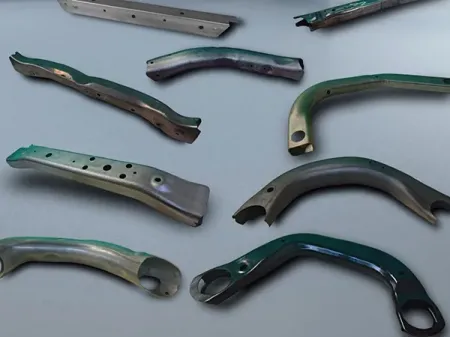 Componentes del subchasis hidroformado