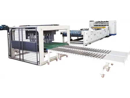 Cortadora y apiladora para cartón corrugado de 2 capas