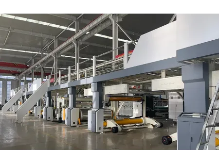 Puente aéreo para corrugadora