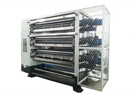 Encoladora para líneas de cartón corrugado de siete capas