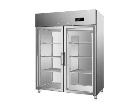Vitrina refrigerada con puerta de vidrio