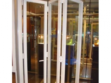 Puerta plegable de aluminio