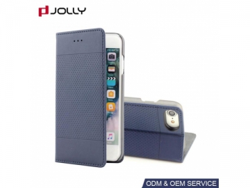 Funda de cuero con ranura de tarjeta para iPhone 8