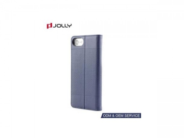 Funda de cuero con ranura de tarjeta para iPhone 8