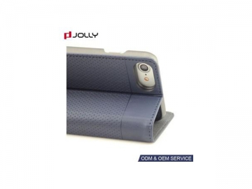 Funda de cuero con ranura de tarjeta para iPhone 8